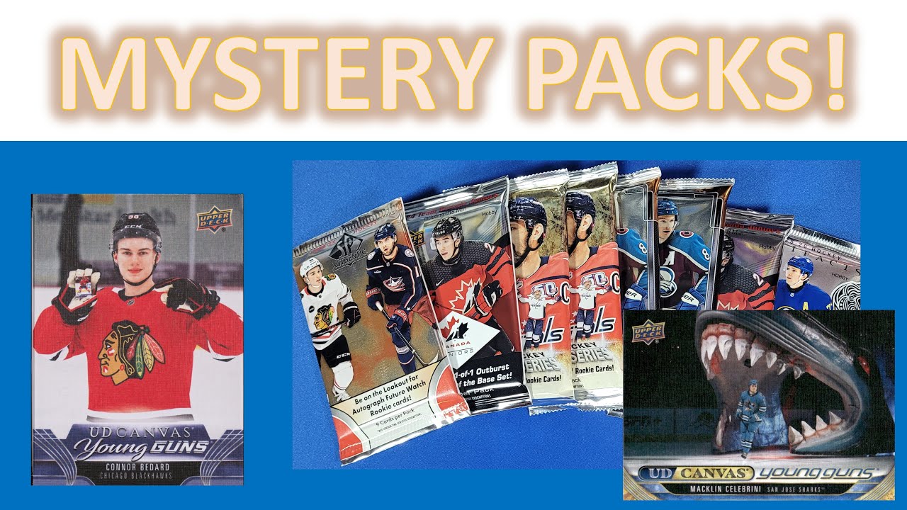 Наборы Bedard & Celebrini & McKenna ROOKIE CHASE! от Upper Deck Mystery Packs, февраль 2026 года.