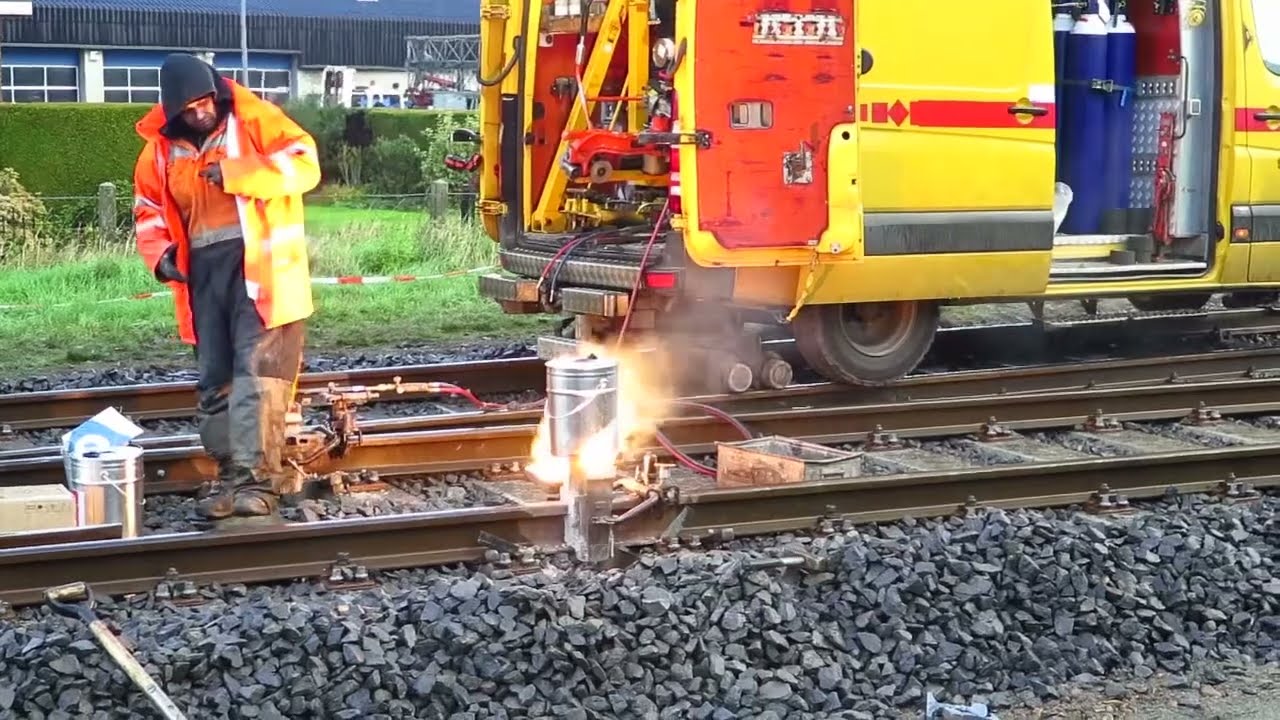 Ijzeren Rijn Thermietlassen spoorlijn Deel 4