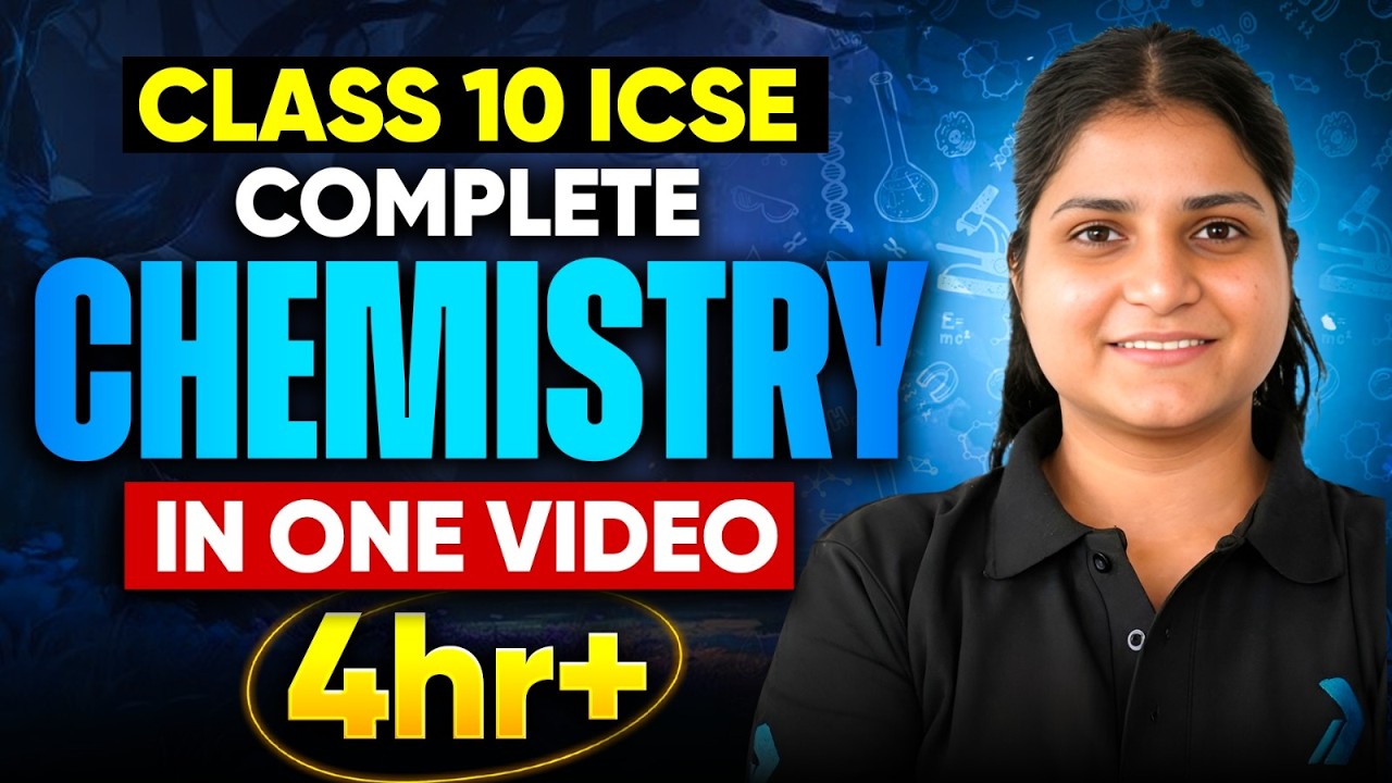 ICSE Class 10 Chemistry Complete Syllabus🔥Full Revision in One Shot  Board Exam 2026 #infinitylearn