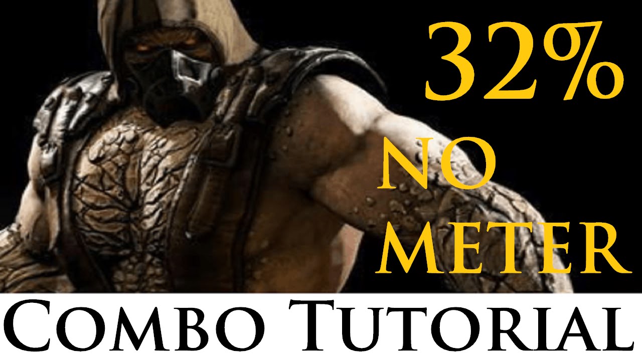Mortal Kombat X - Combo Tutorial - Tremor (32% No Meter) (Metallic)