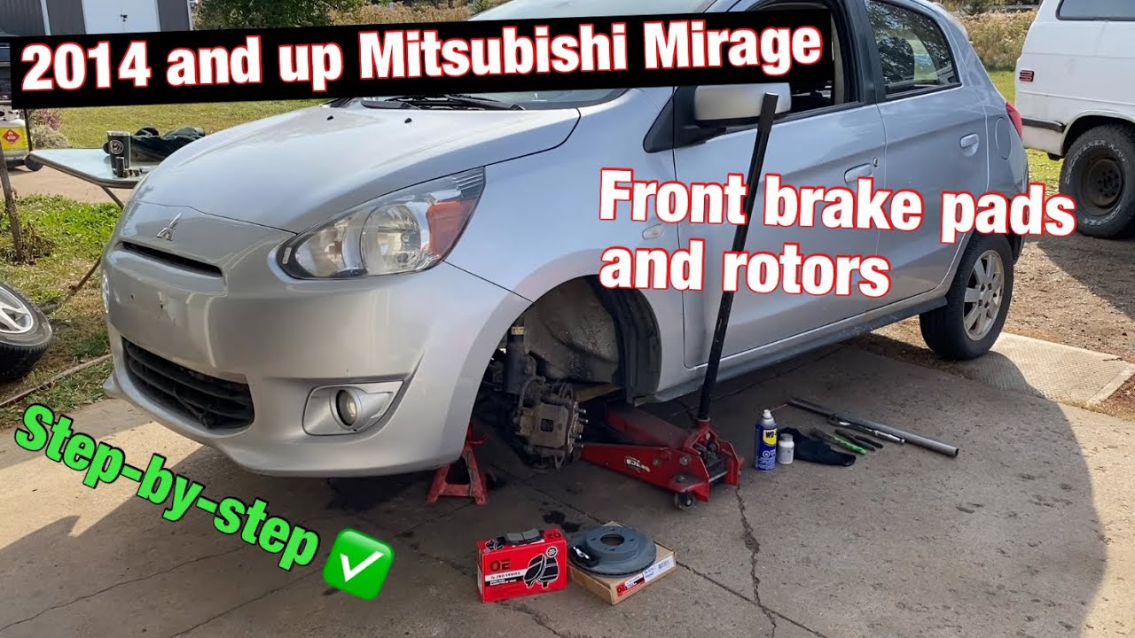 14-24 Mitsubishi Mirage front brake pads and rotors. (Mitsubishi Mirage G4 front brakes)