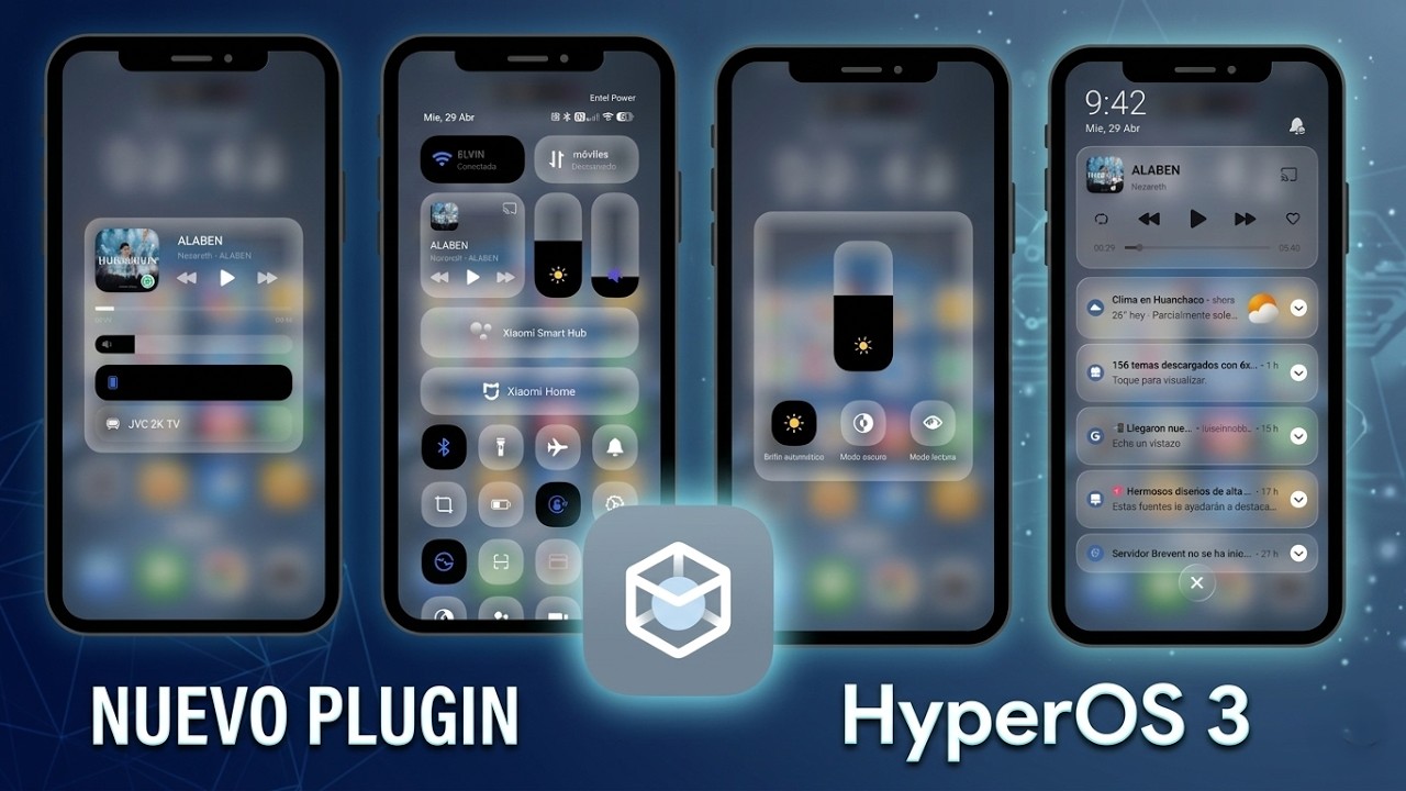 Nuevo Plugin HyperOs 3.1 - Tu Centro de Control Renovado en tu Xiaomi - Redmi - Poco
