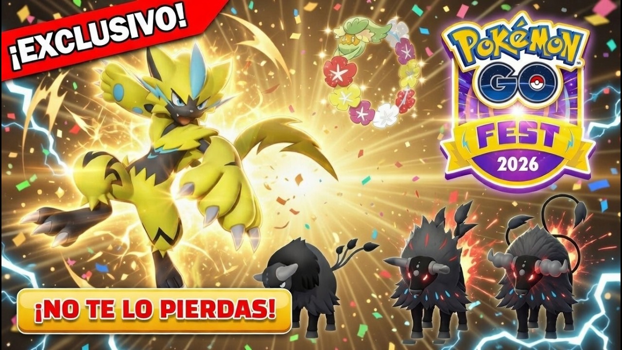 🔥 LLEGA ZERAORA al Pokémon GO Fest 😱 Tauros Paldea Shiny y MÁS SORPRESAS