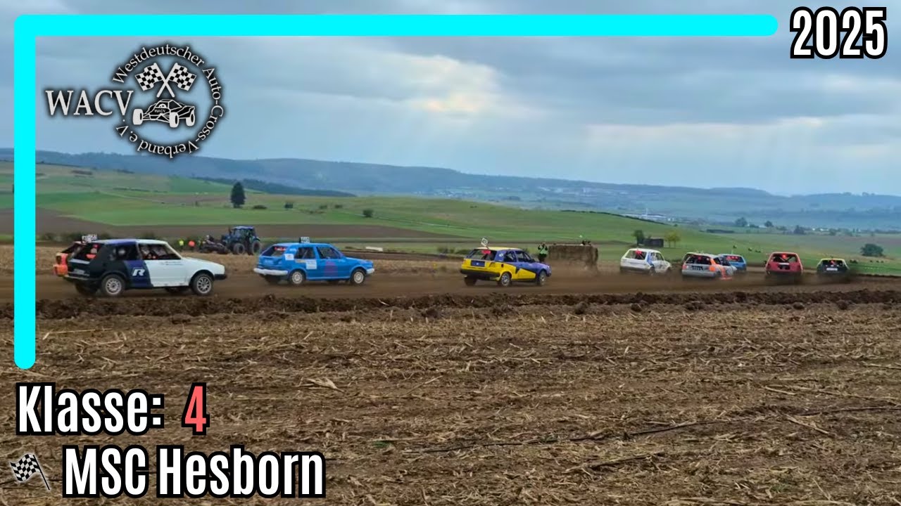 AUTOCROSS Hesborn (D) 2025 - Klasse 4 WACV: Alle Läufe [HD]