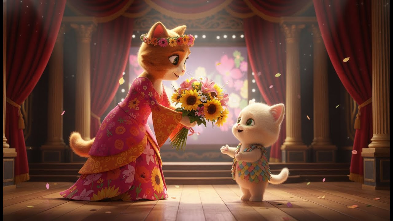 Cat Story: Pipkin’s Big Stage Moment - A Cozy Tale of Courage