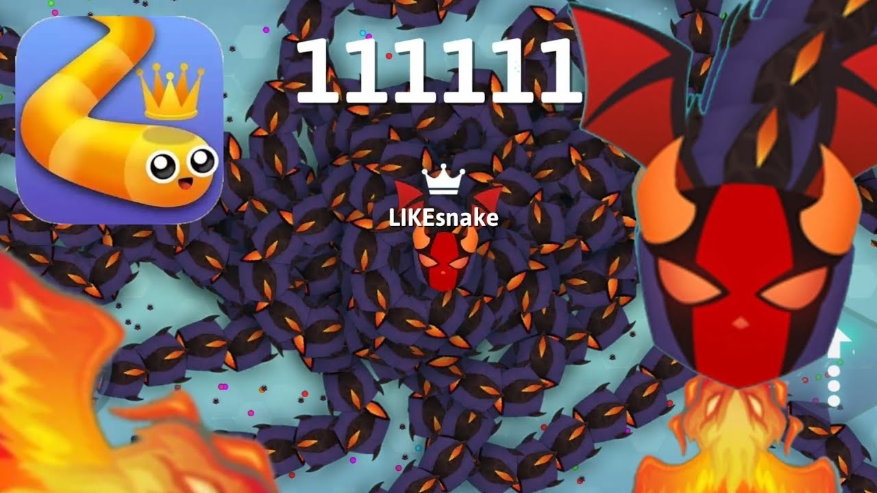 NEW SNAKE.IO RECORD FROM 100,000 TO 111,111