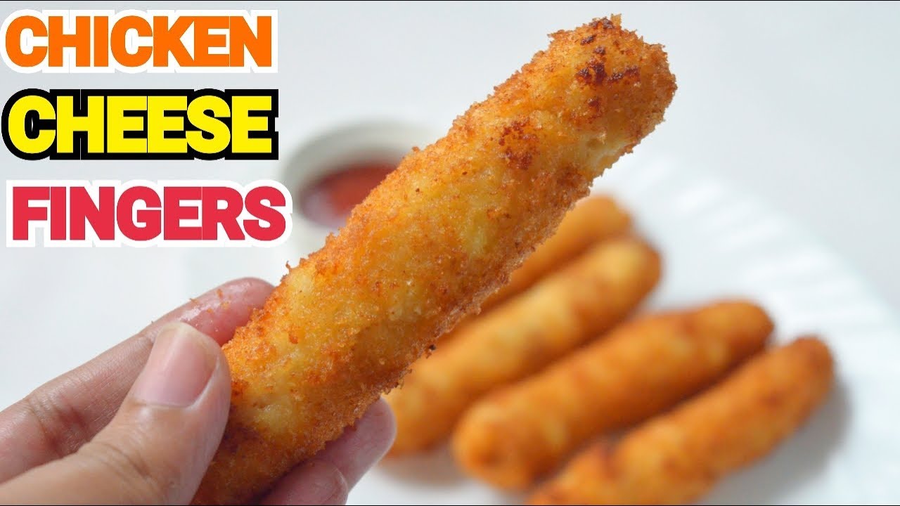 Chicken Cheese Fingers by (YES I CAN COOK) #ChickenCheeseFingers #CheeseSticks #ChickenSticks