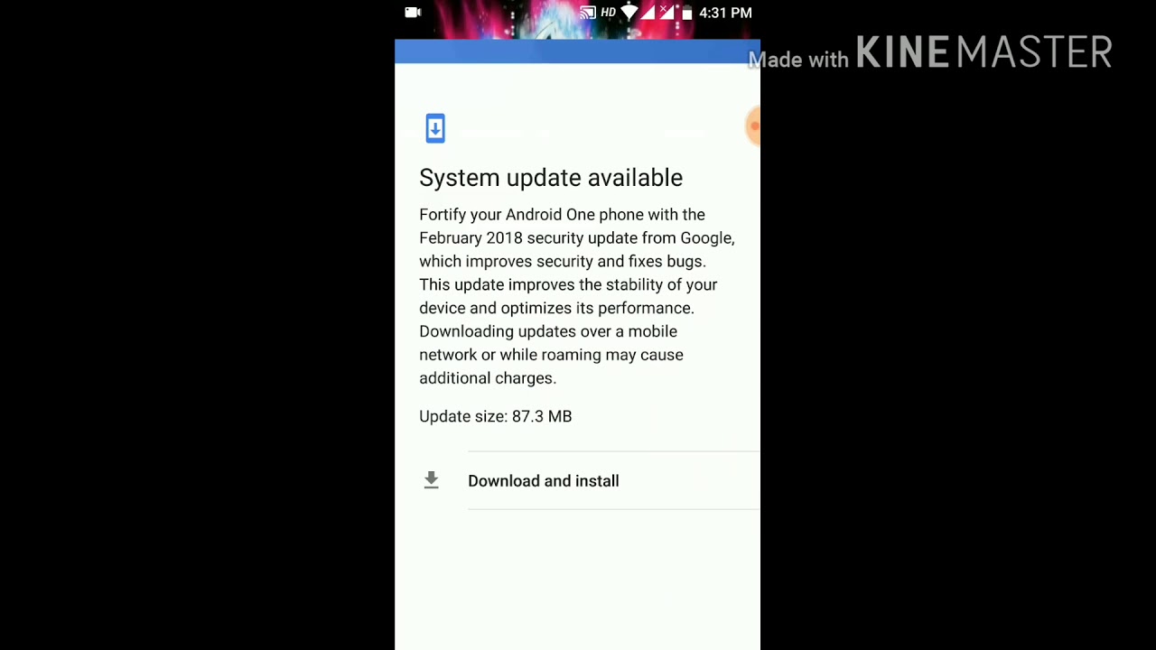 Xiaomi MI A1.. February 2018 Update.. security patch.