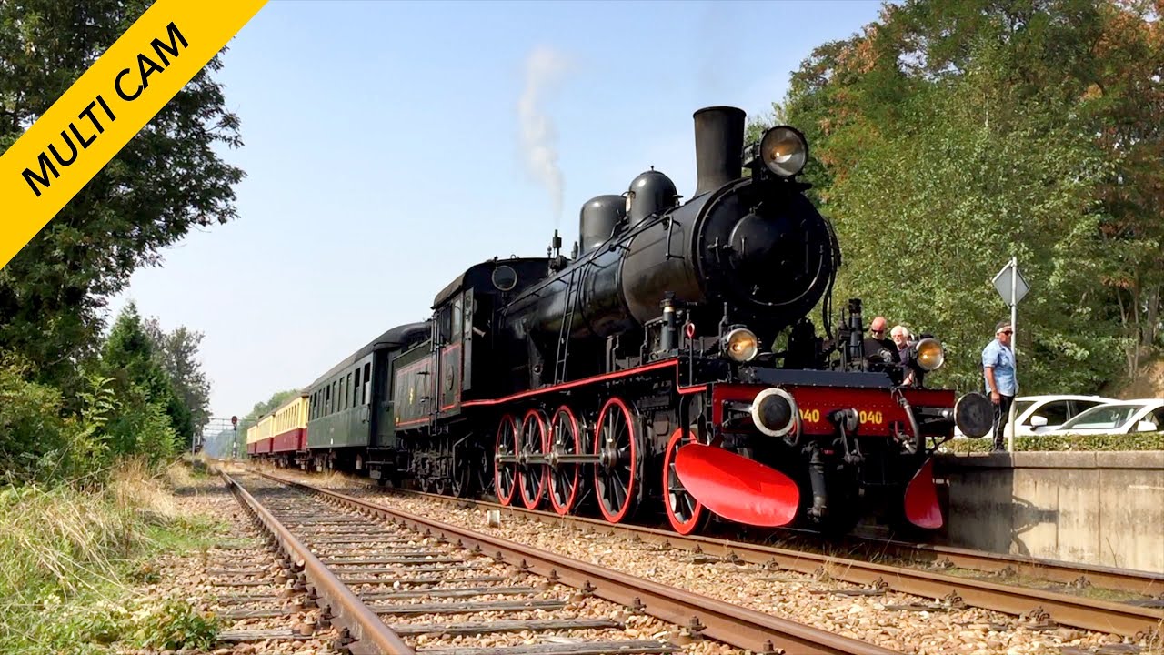 🇸🇪 Cab ride 1910: Swedish E2 Steam Engine: Schin op Geul - Simpelveld ZLSM 5/9/2018 Multicam