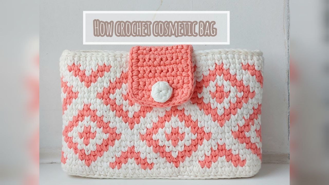 How to crochet cosmetic bag-free pattern Envelope croccbody-1 part