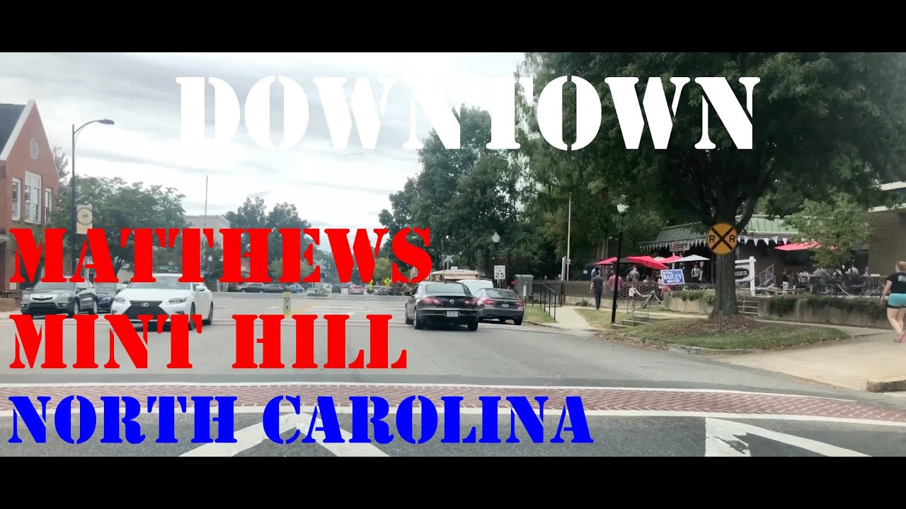 Downtown Drive - Mint Hill and Matthews, North Carolina 4K