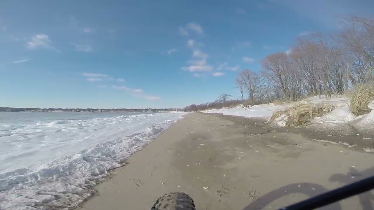 winter beach ride, Great Kills Park