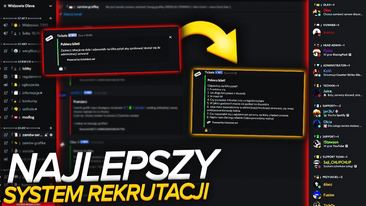 📍 NAJPROSTSZY SYSTEM REKRUTACJI NA DISCORDZIE! 🔥 [1/31]