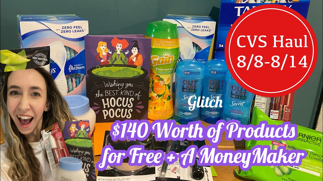 CVS HAUL 8/8-8/14 | $140 WORTH OF PRODUCTS FOR FREE + A MM