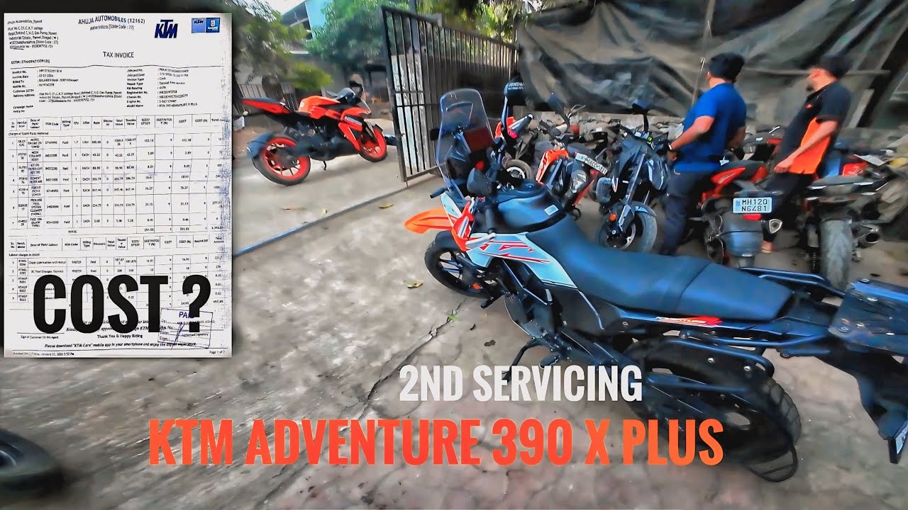 ktm adventure390 x plus 2nd servicing 
