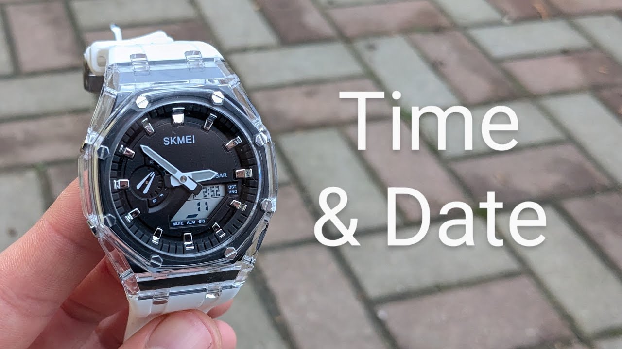 Change Time & Date on Skmei 2100 Watch + Time Zone , Backlight Duration & Key Beep