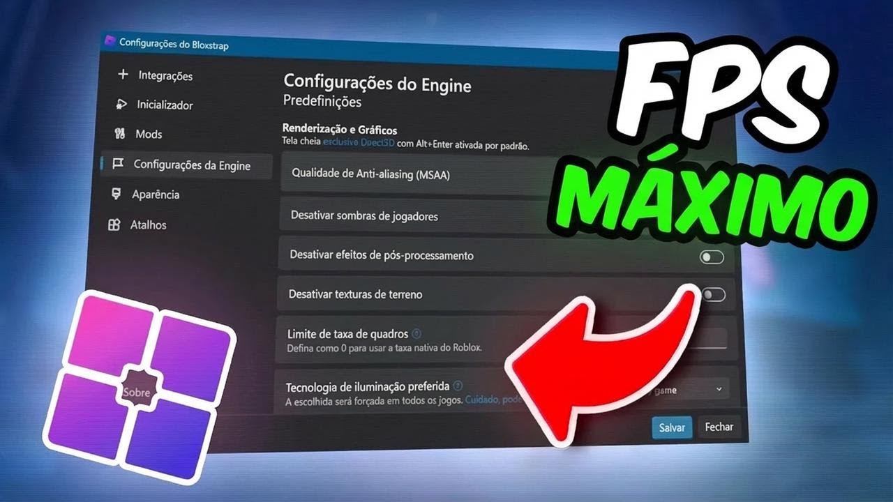 Como usar o Bloxstrap no Roblox + As melhores configs para MAIS FPS e sem lag!
