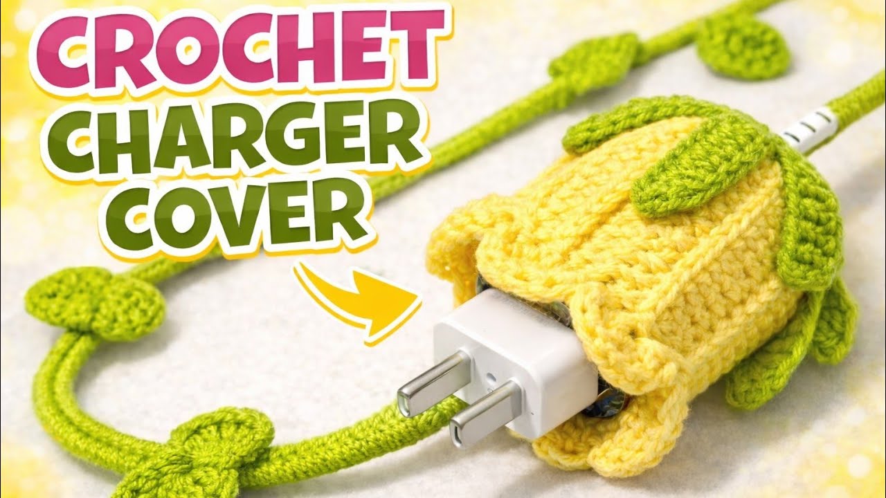  DIY Crochet Charger Cover | Easy Step-by-Step Tutorial | Crochet For Beginners |