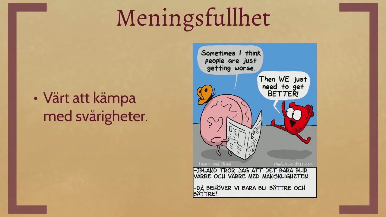 KASAM - K&auml;nsla Av Sammanhang (version med l&aring;ngsamt tal)