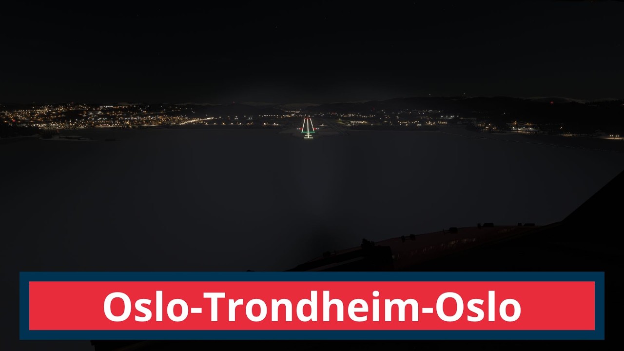 MSFS2024 flying from Oslo to Trondheim to Oslo Norwegian PMDG 737-800