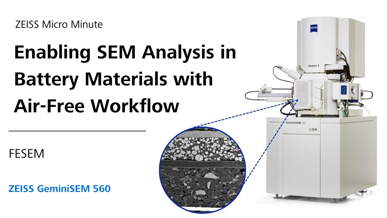 Enabling SEM Analysis in Battery Materials with Air-Free Workflow | ZMCC Live Demo | Episode 34