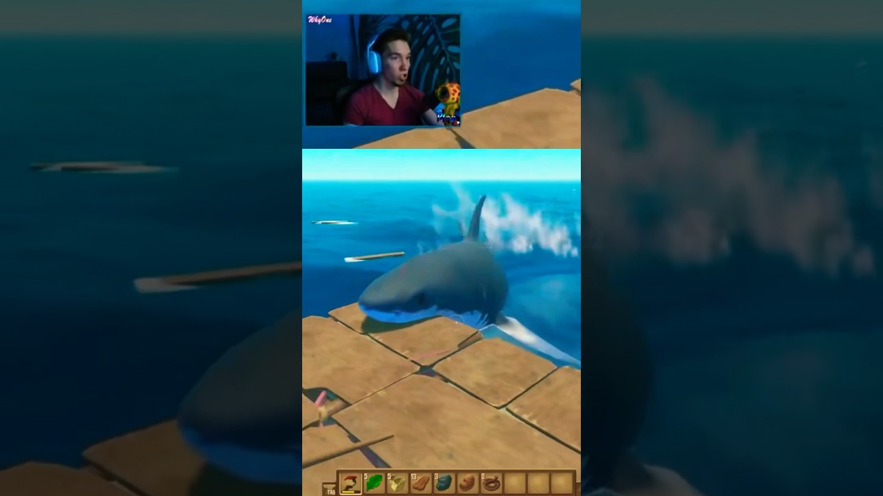 Первый раз в Рафт 😃#raft #raftgame #raftgameplay #рафт #whyoneplay