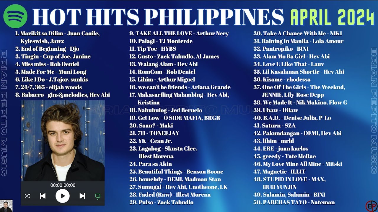 HOT HITS PHILIPPINES - APRIL 2024 UPDATED SPOTIFY PLAYLIST