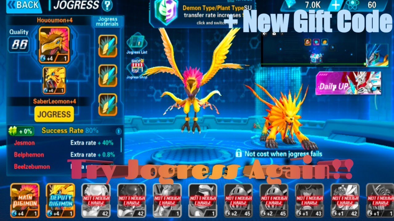 Try Jogres Again on Digi Chaos/Tamer Go + New Gift Code