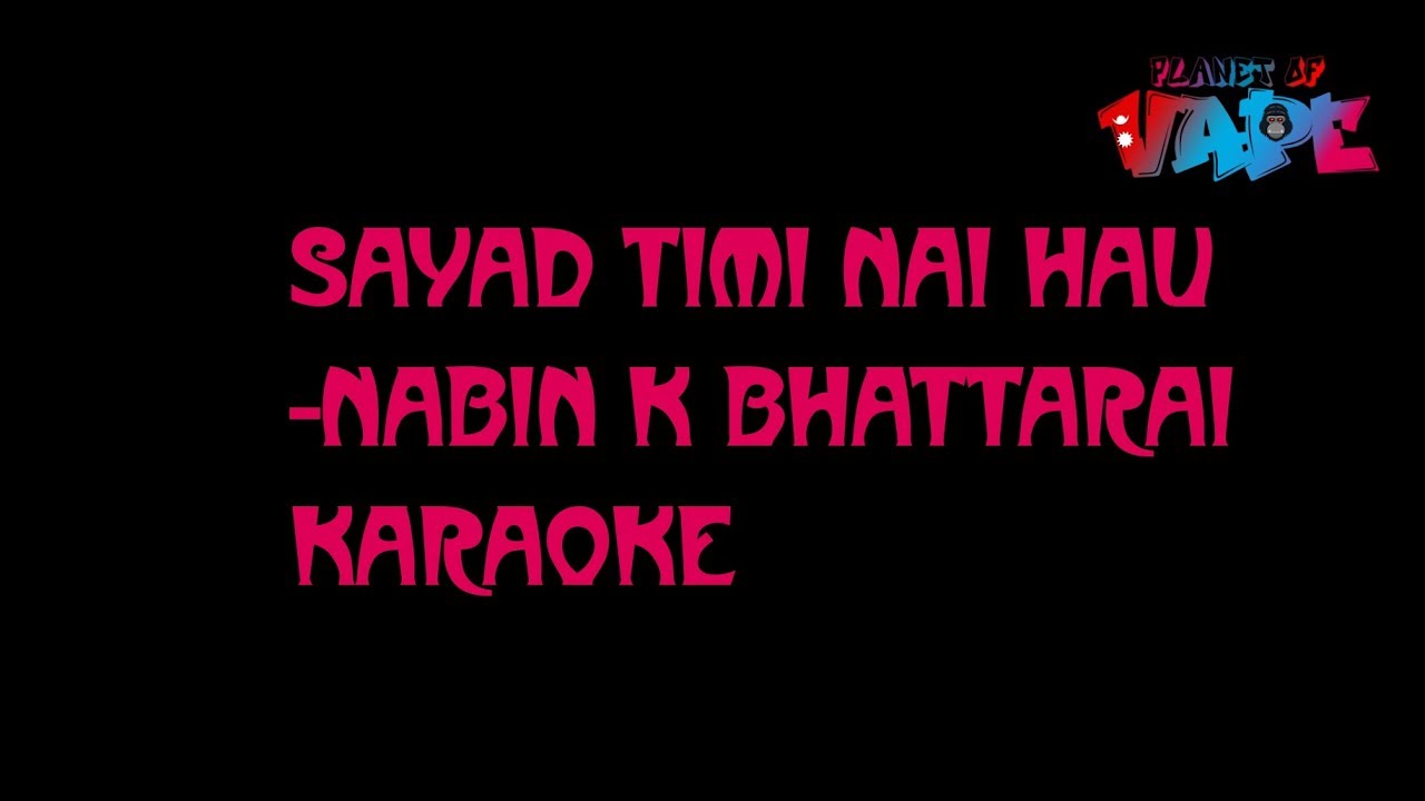 Sayad Timi Nai Hau Karaoke- Nabin K Bhattarai //(Jyovan Bhuju ft.Rahul Bishwas  Cover)#JyovanStudios