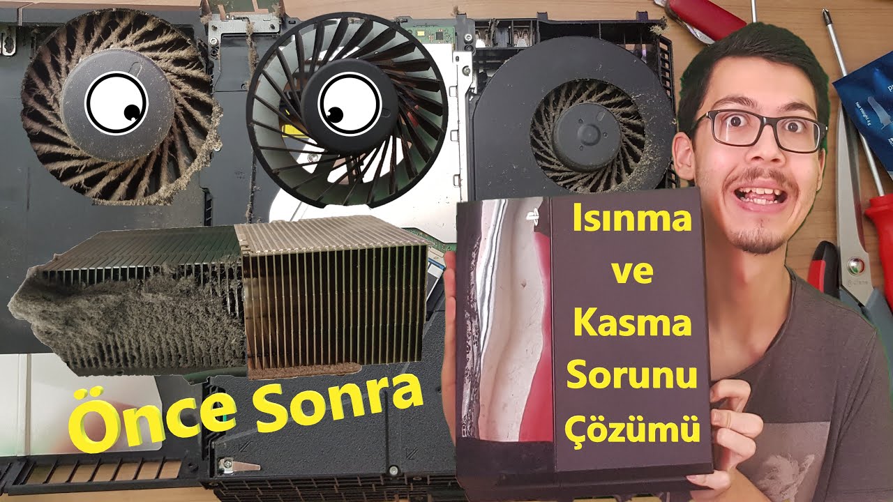 Ps4 Isınma Sorunu Çözümü | Ps4 Fan Temizliği | Ps4 Termal Macun Değişimi | Ps4 Kasma Sorunu