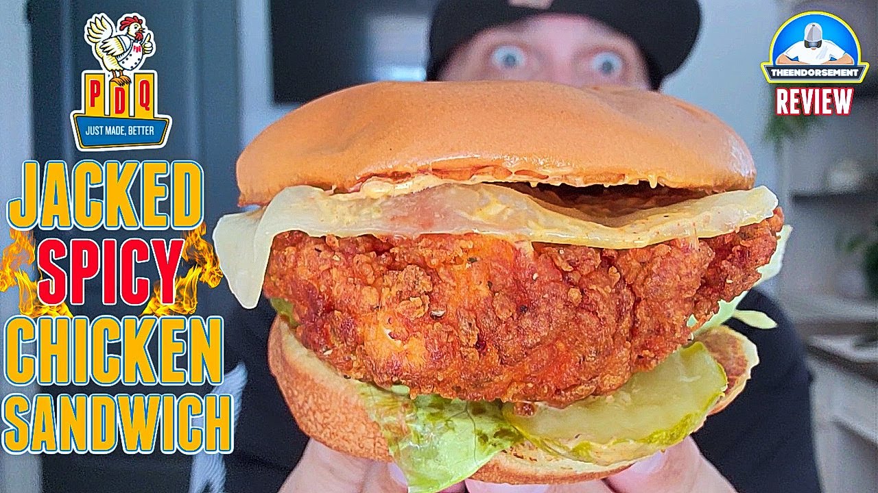 PDQ&reg; Jacked Spicy Chicken Sandwich Review! 🧀🌶️🐔🥪 | theendorsement