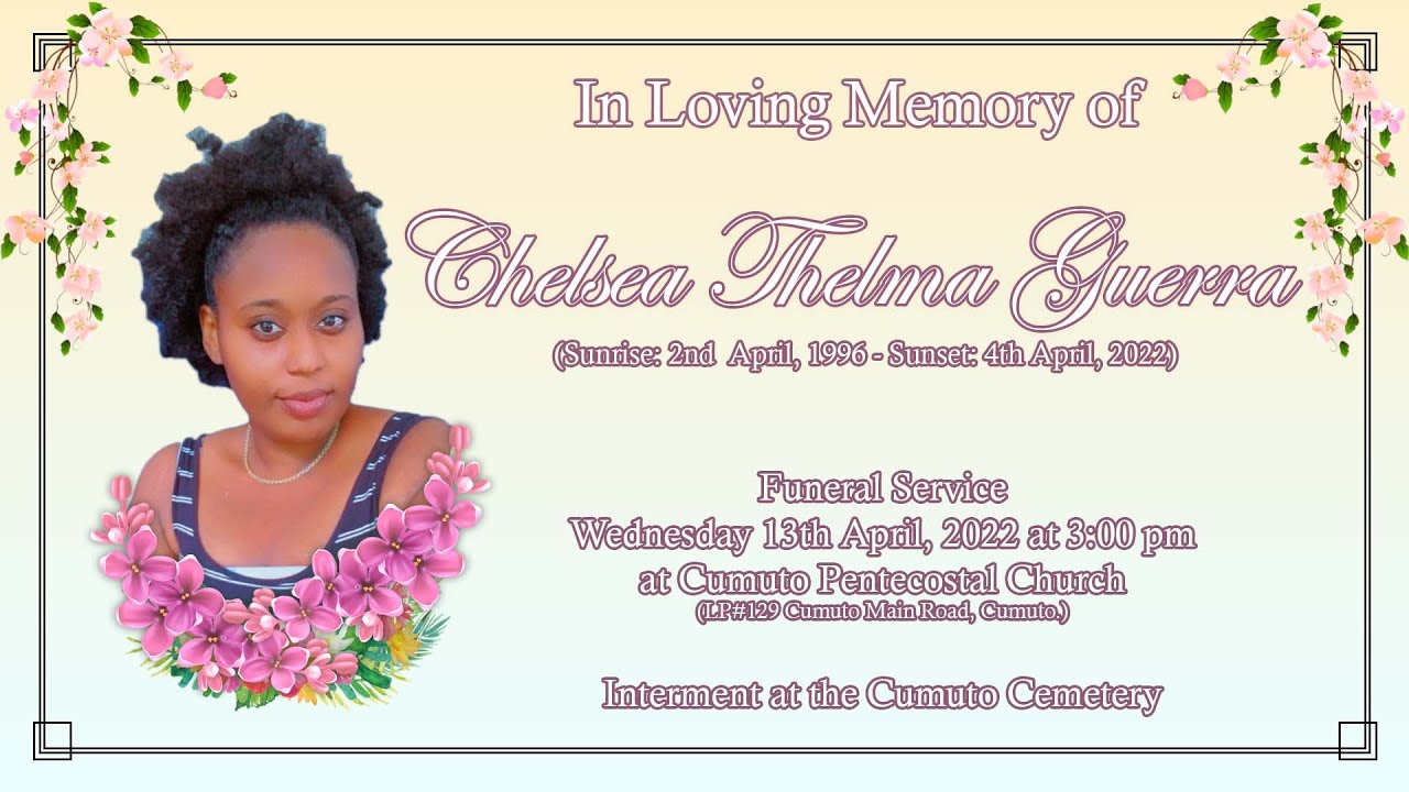 Home-going Service of Chelsea Thelma Guerra