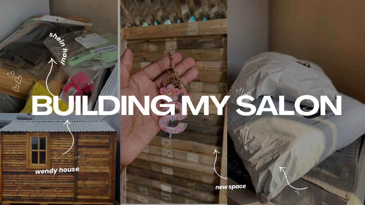 Building my own SALON SUITE at 22years🌸 [ Wendy House | Packages | Shopping & more]