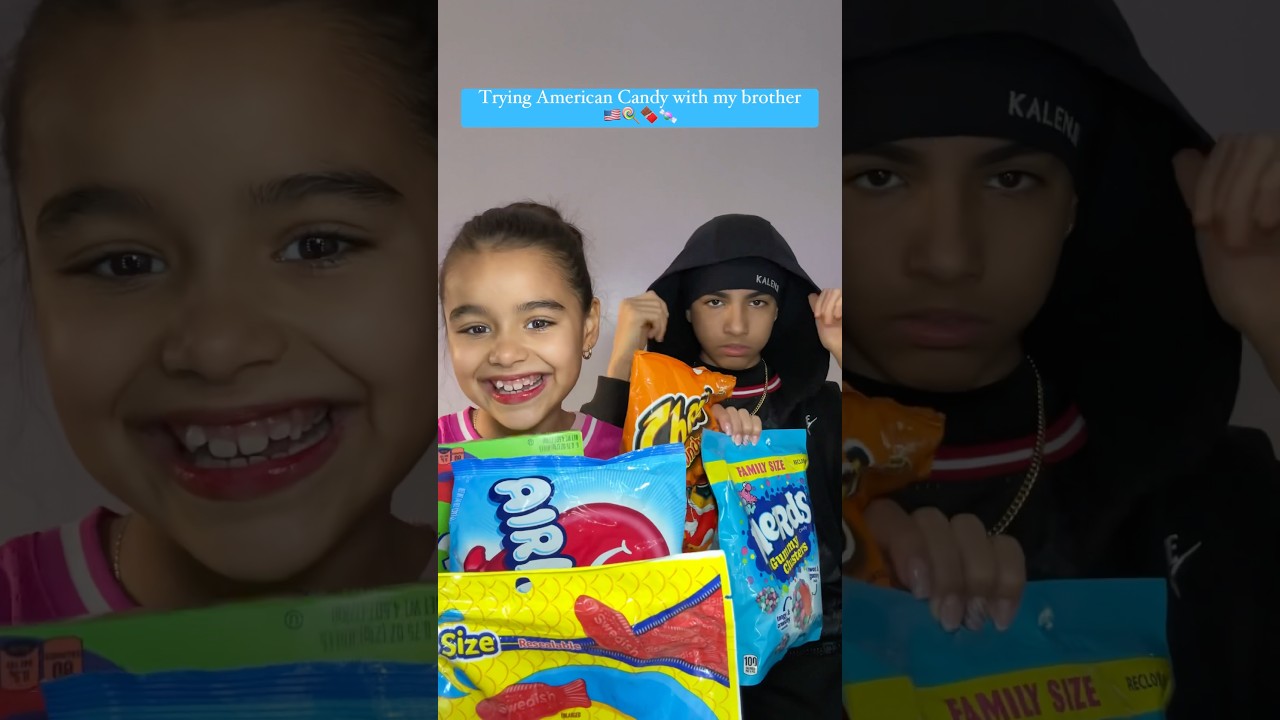 Trying American Candy with my brother Part 1 🍭🍬