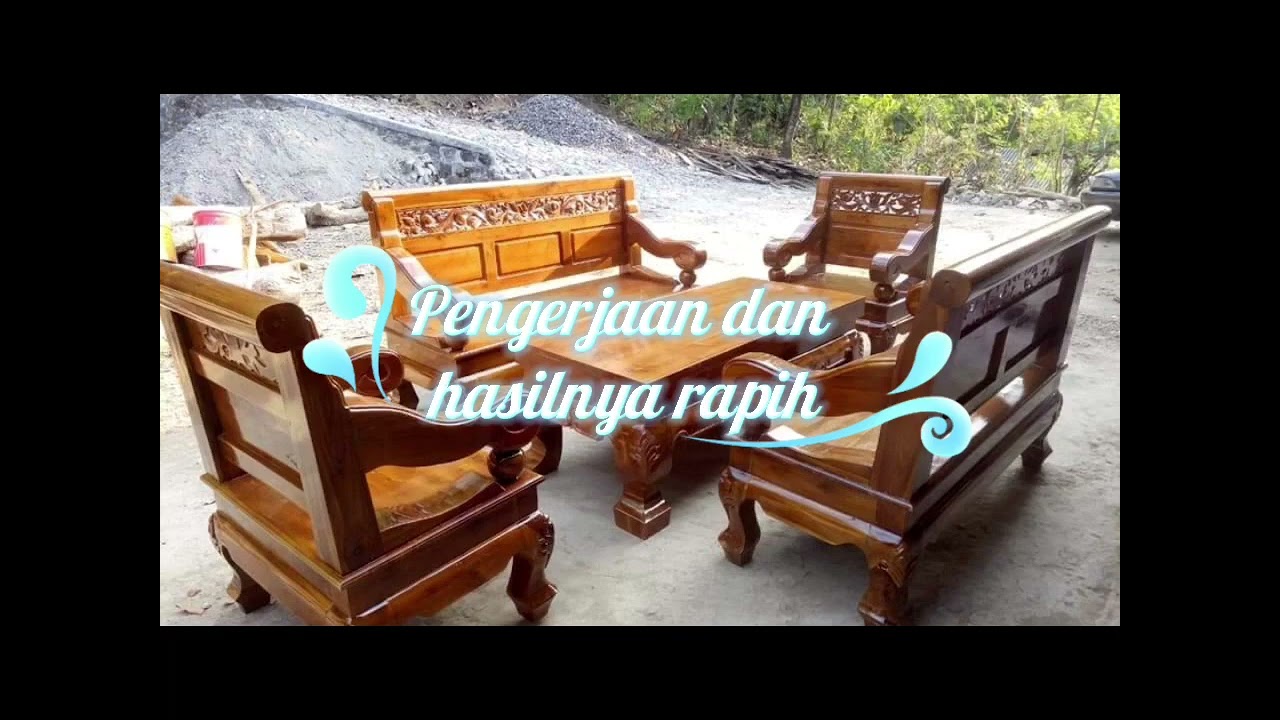 Interior rumah full kayu jati dari kota Ngawi