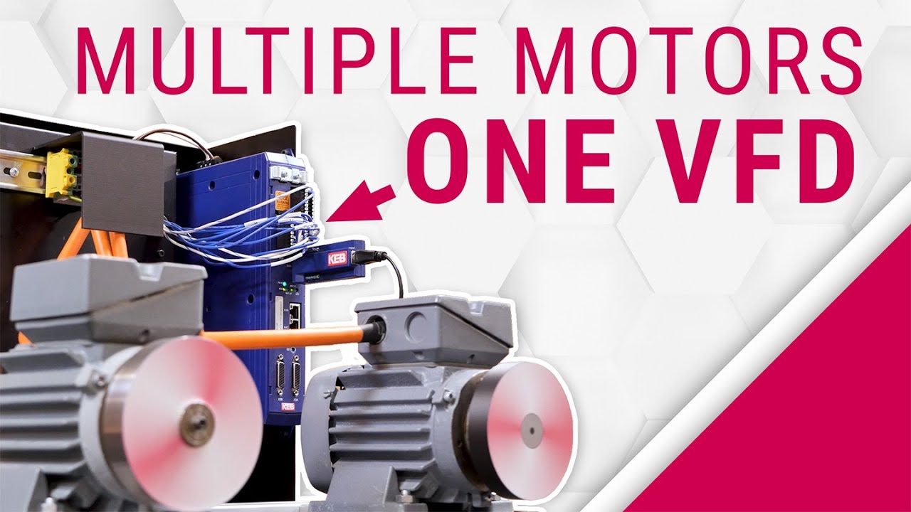 Driving Multiple Induction Motors with One KEB VFD | Line Feeding vs Controlling Motors with Drives
