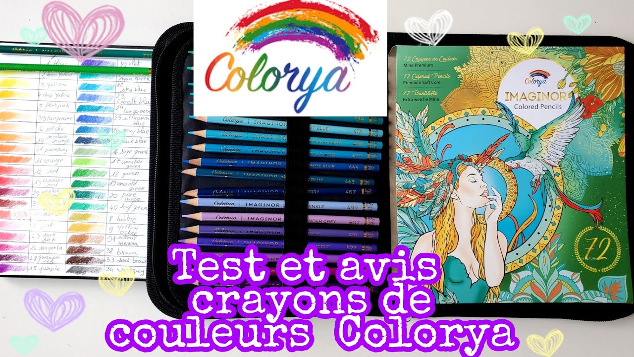 Test avis  crayons de couleurs Colorya Imaginor