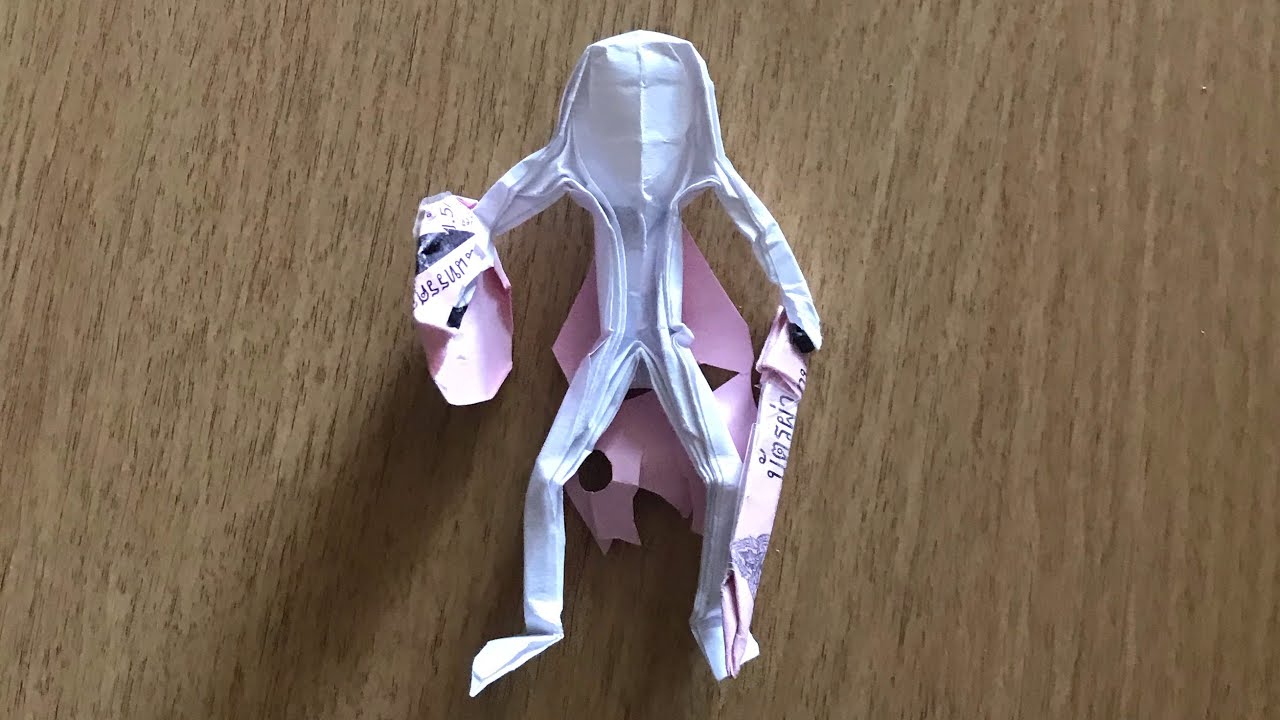 Origami stick man