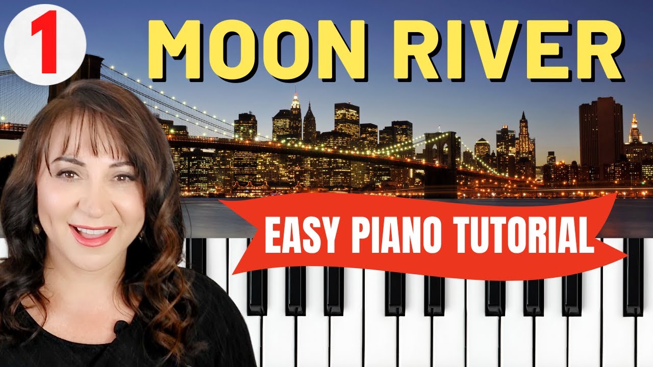 MOON RIVER EASY PIANO TUTORIAL | Part 1 (Sheet Music)