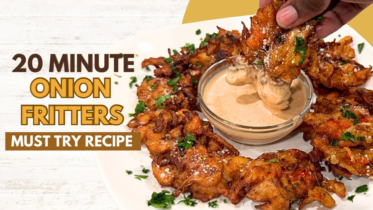 Crispy Onion Fritters Recipe | Easy 20-Minute Snack