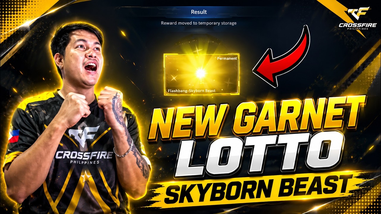 NEW GARNET LOTTO SKYBORN BEAST | LUCKY WINNER | CROSSFIRE | HOW TO WIN ? PLEASE WATCH THIS VIDEO |4K