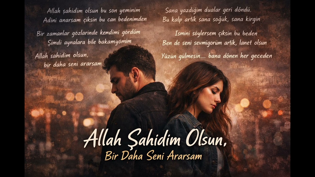 Allah Şahidim Olsun – Bir Daha Seni Ararsam