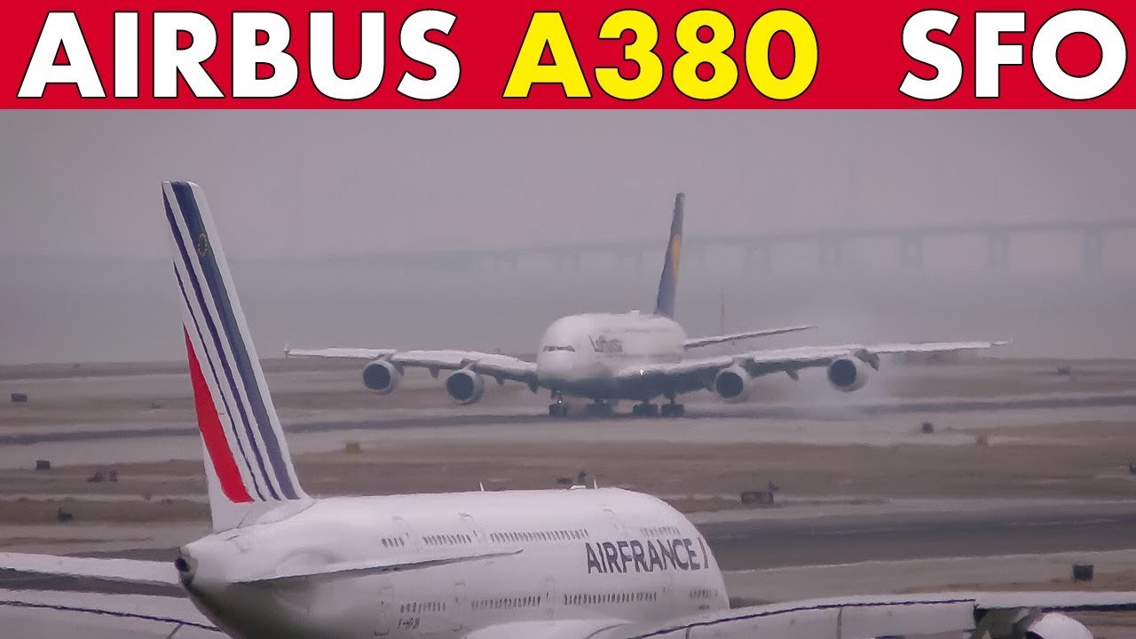 Best AIRBUS A380 Moments from SAN FRANCISCO Airport
