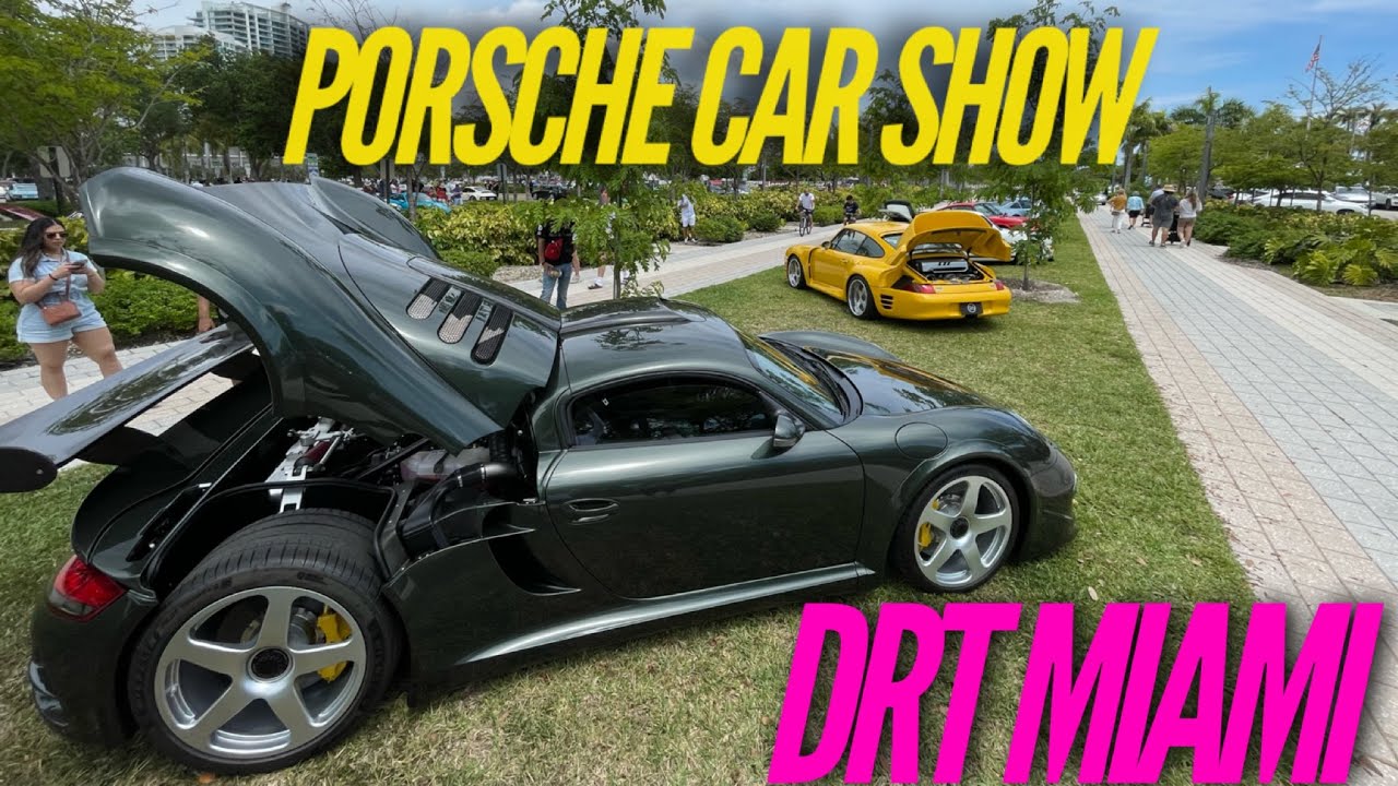 PORSCHES as far as the eye can see - Miami Meet-