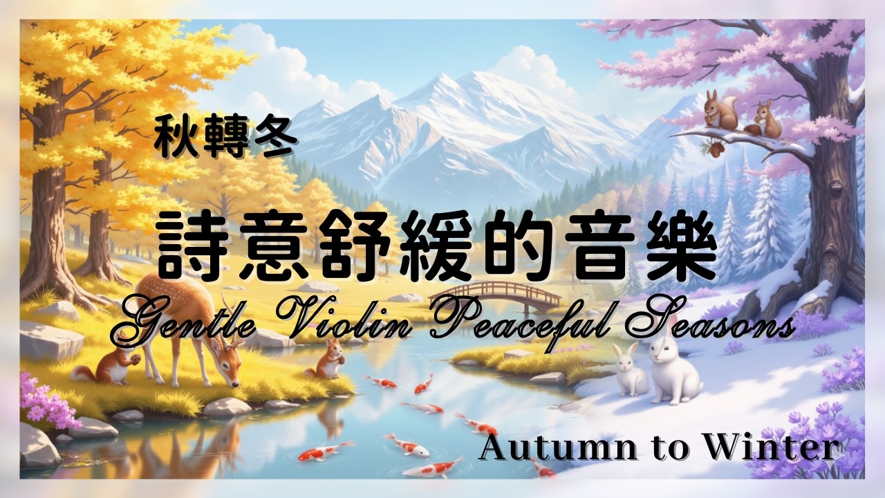 秋末冬初最美的風景伴著詩意舒緩的音樂  Gentle Violin in Autumn to Winter ❄️ A Peaceful Journey for Relaxing & Studying