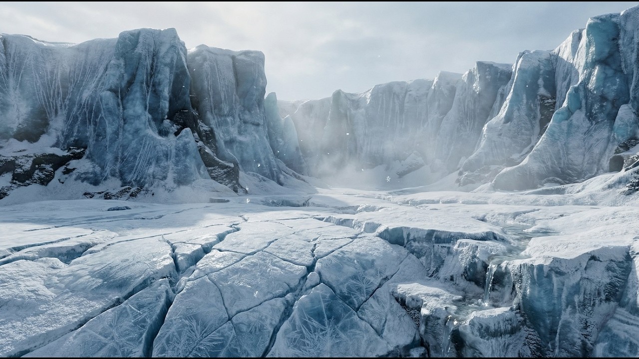 30 Minutes of Glacier Ambience – Relaxing Ice World with Soft Music