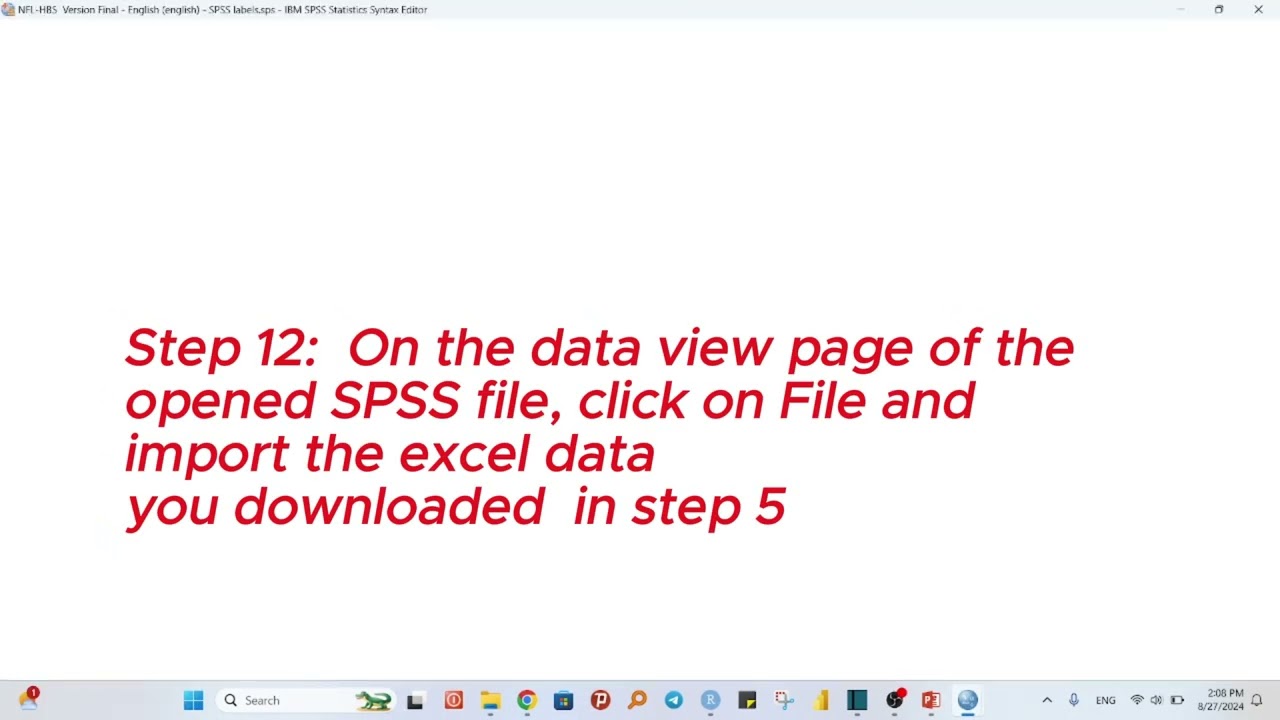 Kobotoolbox data and lables to SPSS