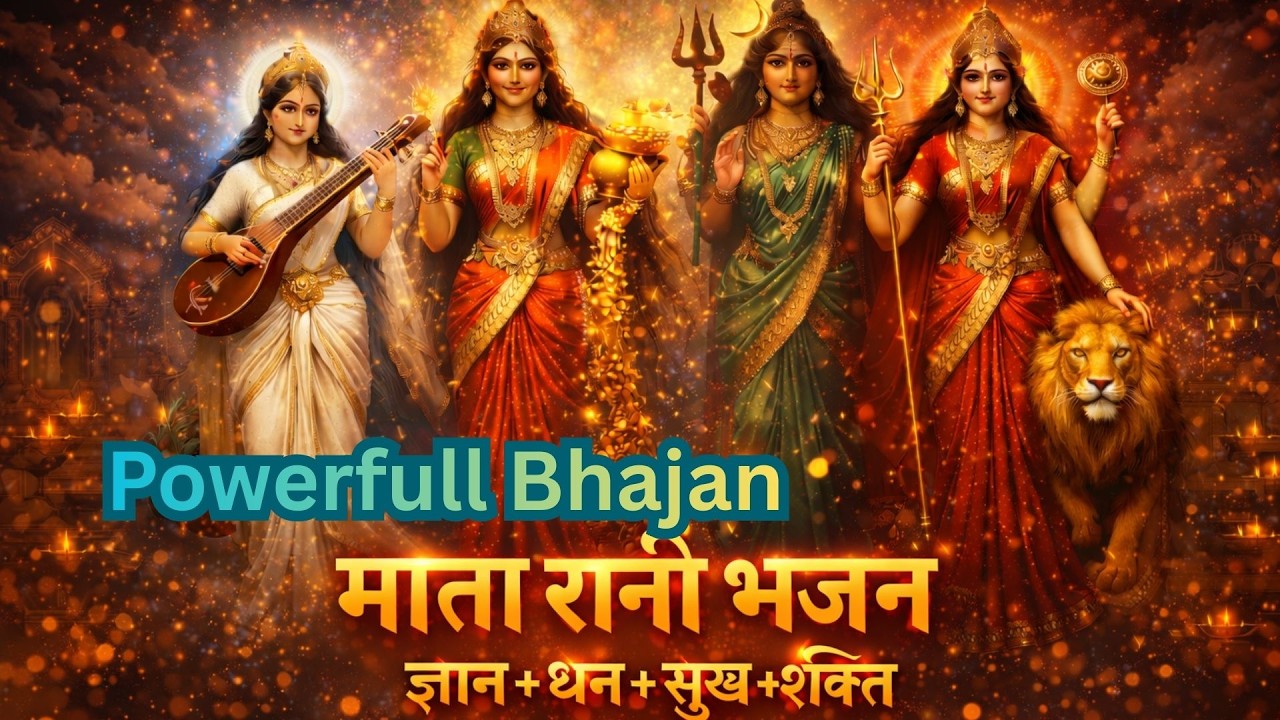 चारों माता रानी का चमत्कारी भजन | ज्ञान धन सुख शक्ति | Nonstop Mata Bhajan | चारों माँ की कृपा बरसे