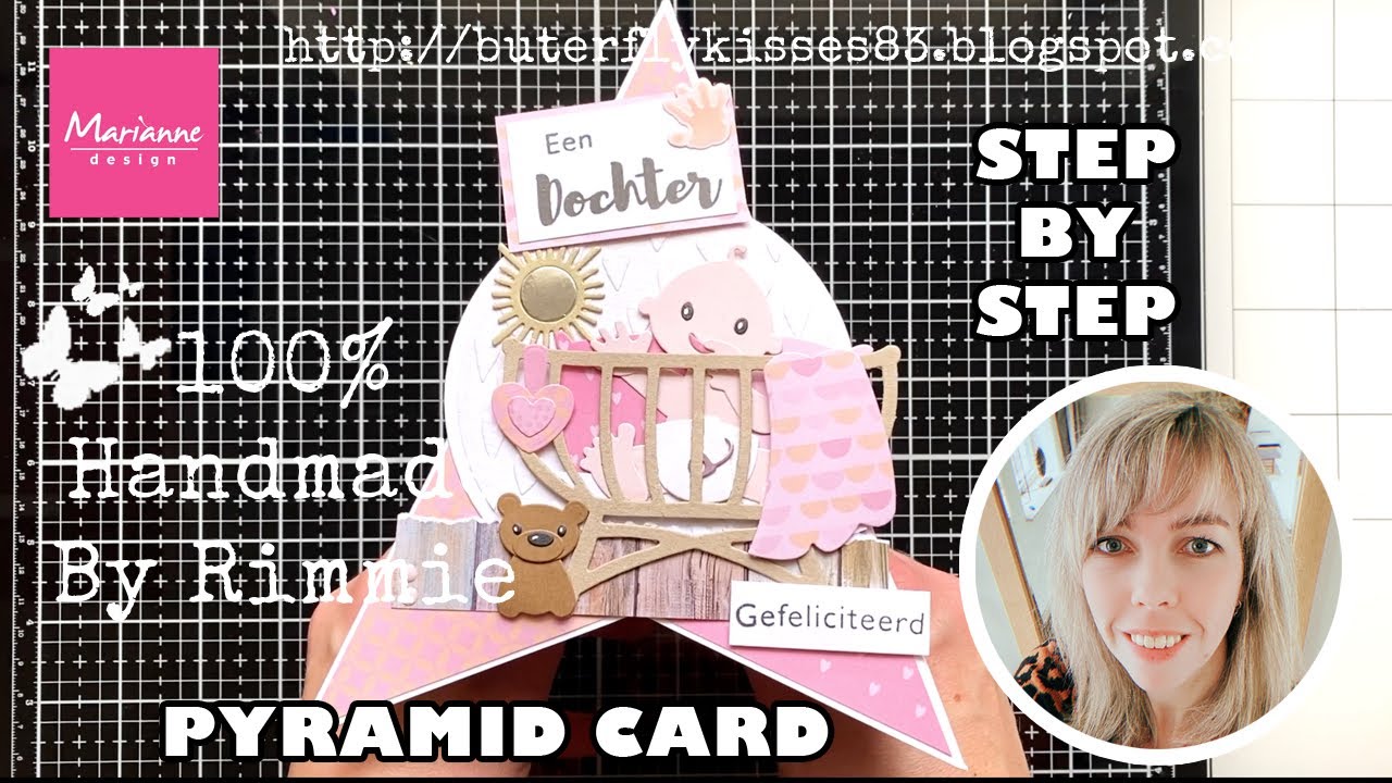 100% Handmade By Rimmie | Pyramid Step-by-Step | Cardmaking Marianne Design