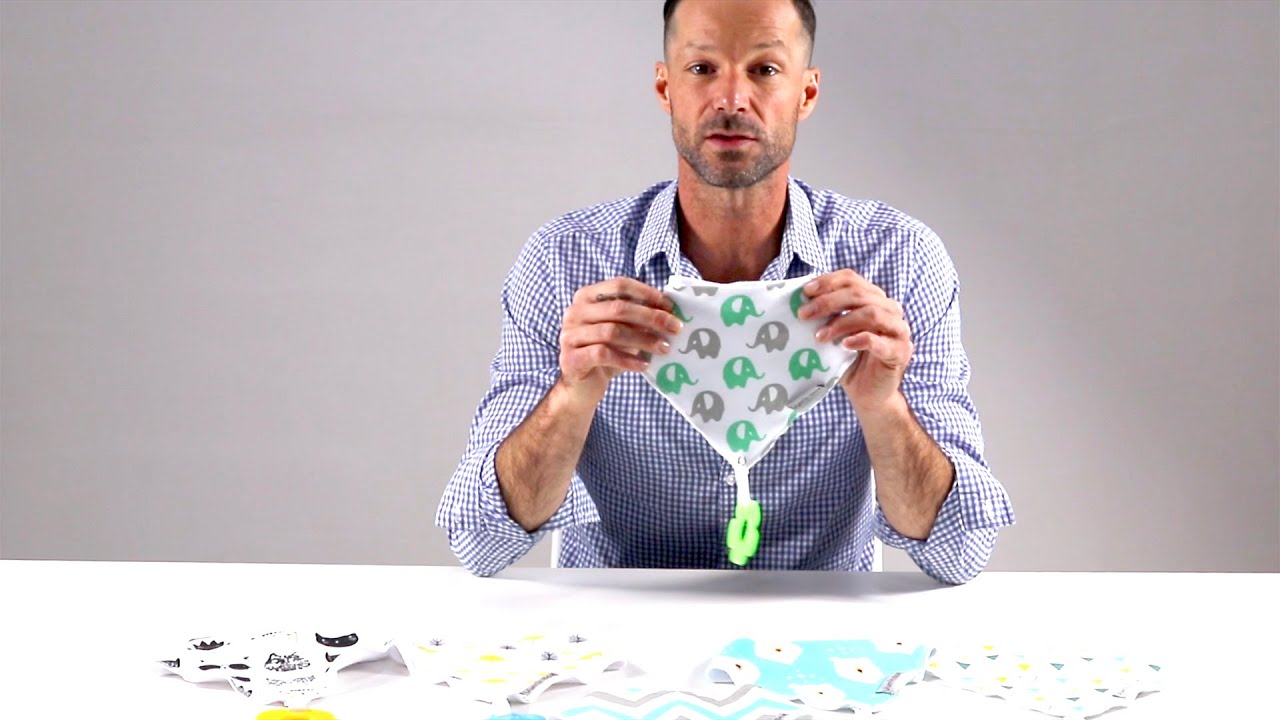 Baby Bandana Drool Bibs and Teething toys Made with 100% Organic Cotton